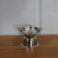 Silver diya for pooja